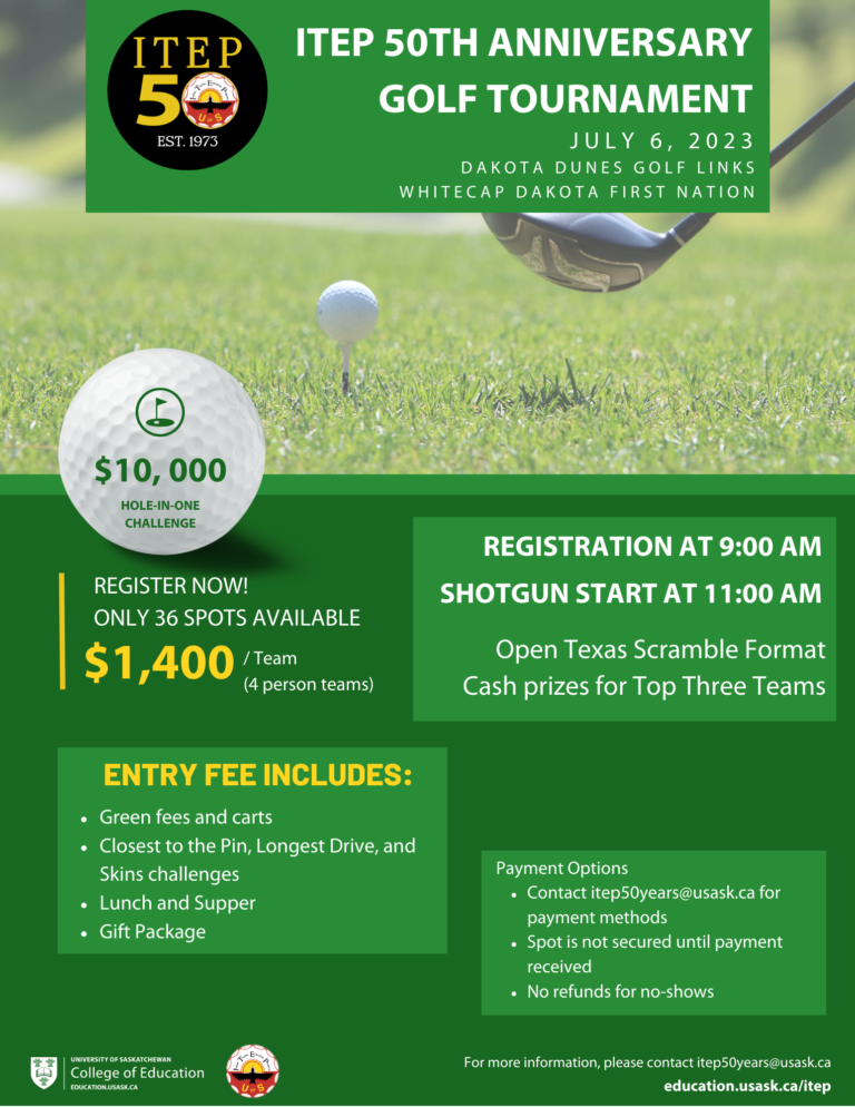 ITEP 50th Anniversary Golf Tournament | Lac La Ronge Indian Band Education